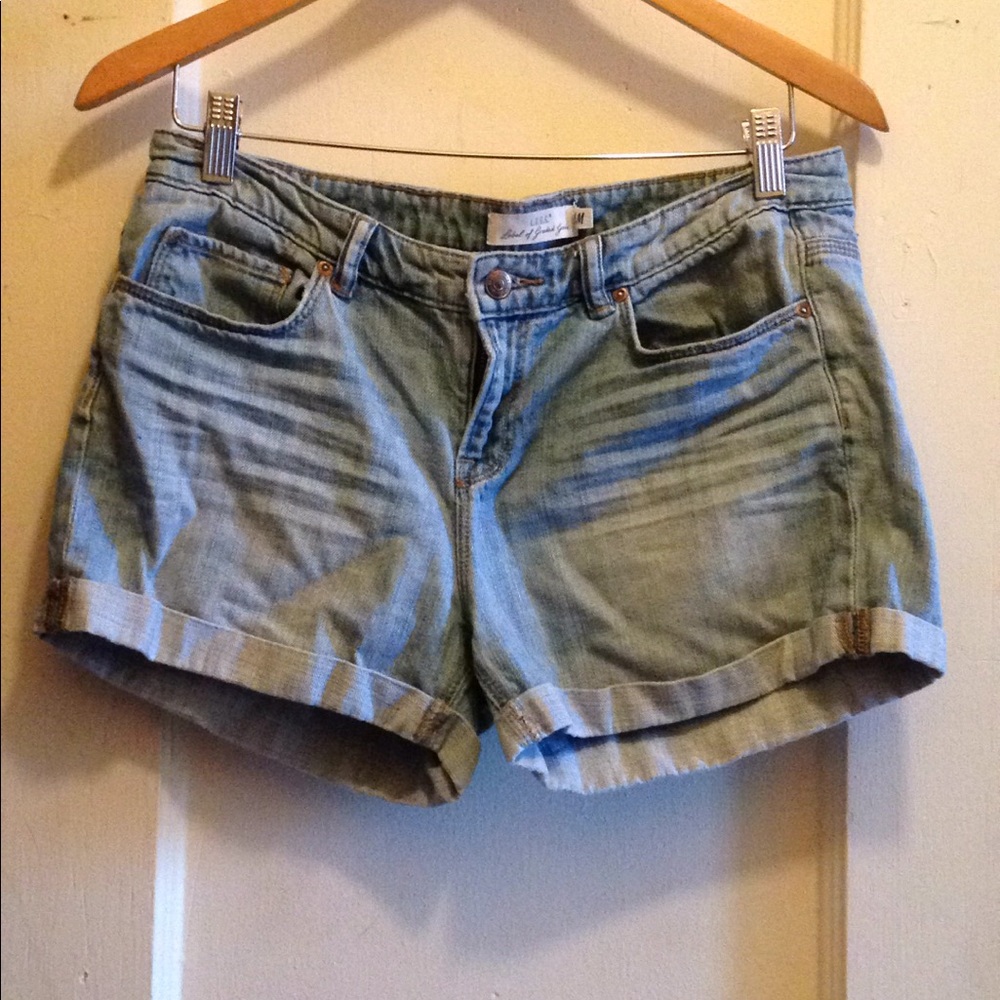 H&M Faded Denim Shorts